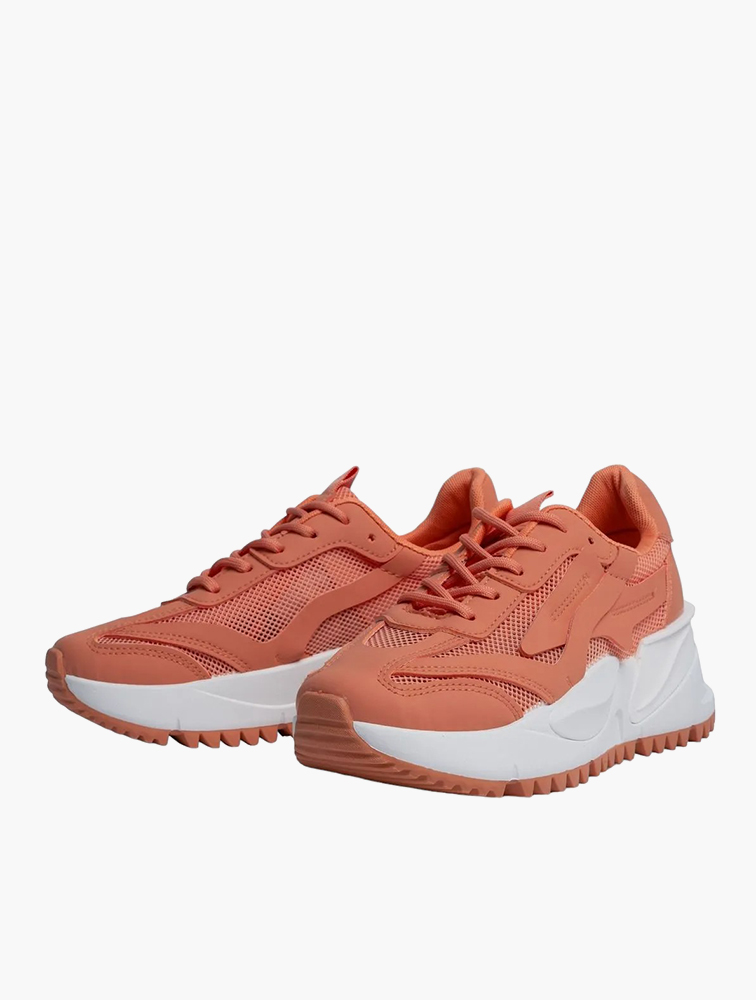 MyRunway | Shop TomTom Orange Platform Sneakers for Women from